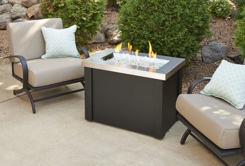 Outdoor Great Room Rectangular Fire Tables 